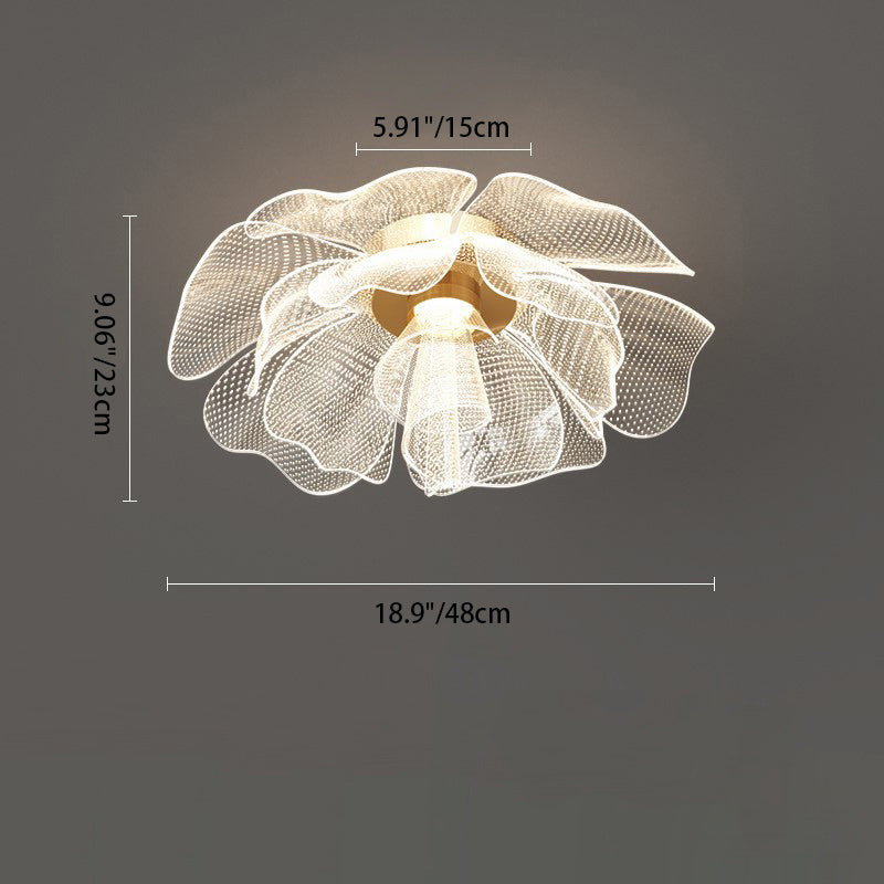Flower Petal LED Flush Mount Light