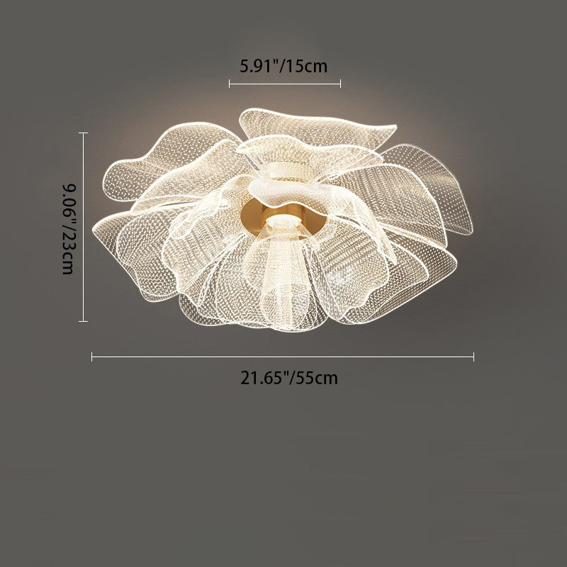 Flower Petal LED Flush Mount Light