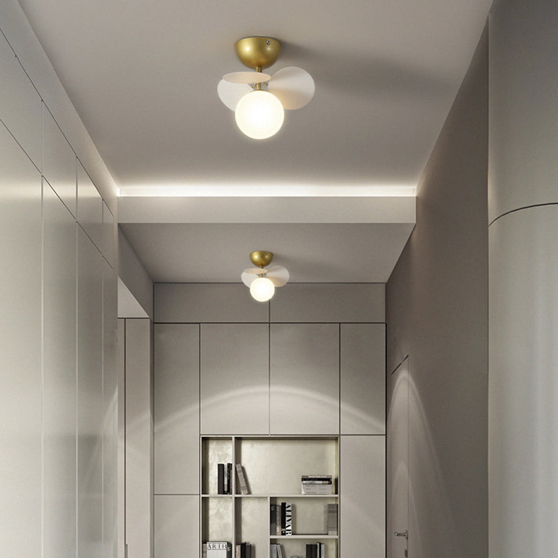 Scandinavian Colorful Flower Semi-Flush Mount Ceiling Light - Available in 1, 4, 6, or 8 Lights for Bedroom