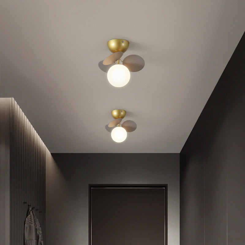 Scandinavian Colorful Flower Semi-Flush Mount Ceiling Light - Available in 1, 4, 6, or 8 Lights for Bedroom