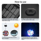 Premium Art Deco Solar LED Butterfly Ball Outdoor Light