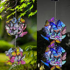 Premium Art Deco Solar LED Butterfly Ball Outdoor Light
