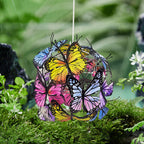 Premium Art Deco Solar LED Butterfly Ball Outdoor Light