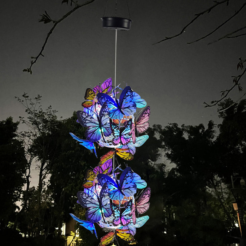 Premium Art Deco Solar LED Butterfly Ball Outdoor Light