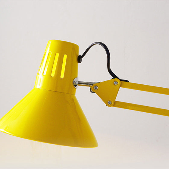 Scandinavian Style Retractable Swivel Floor Lamp - 1-Light Iron Design for Bedroom