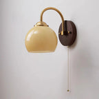 Mid-Century Ash Wood Wall Sconce