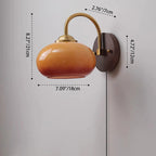Mid-Century Ash Wood Wall Sconce