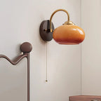 Mid-Century Ash Wood Wall Sconce