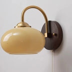Mid-Century Ash Wood Wall Sconce