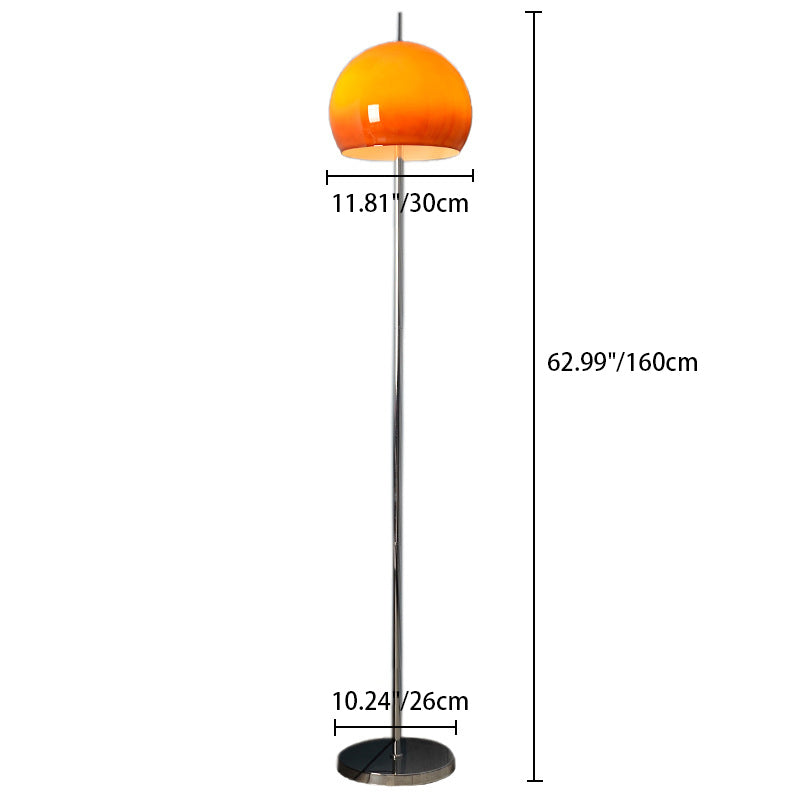 Mid-Century Modern 2-Light Mushroom Floor Lamp