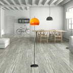 Mid-Century Modern 2-Light Mushroom Floor Lamp