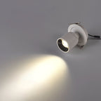 Contemporary Rotatable Round Aluminum LED Ceiling Spotlight - Semi-Flush Mount for Hallway