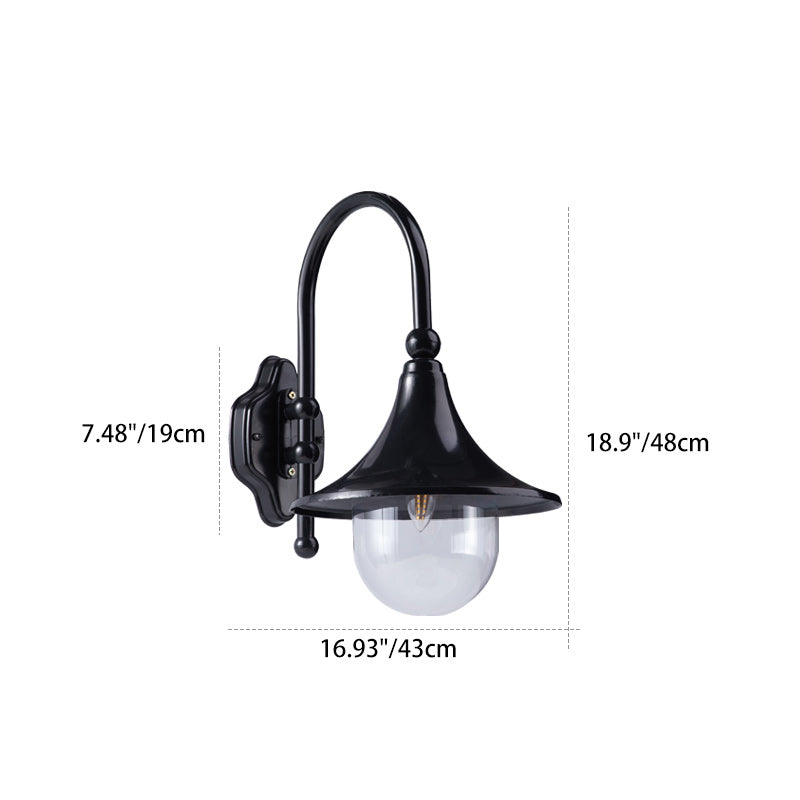 Industrial Waterproof Round Cone Wall Sconce