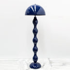 Scandinavian Cream Mushroom Semi-Circle Floor Lamp - 1-Light Iron Design for Living Room