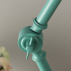Nordic Dome Iron and Wood 1-Light Table Lamp for Bedroom