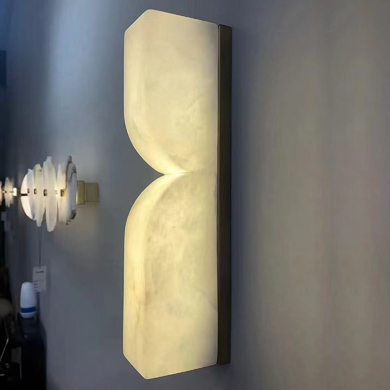 Premium French Copper and Marble LED Wall Sconce