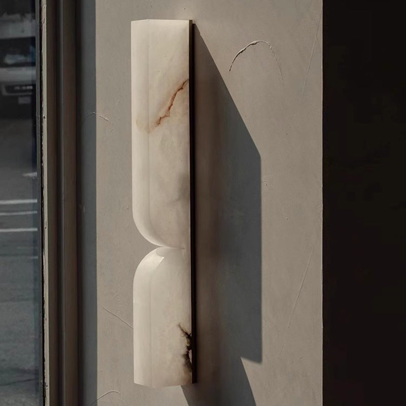 Premium French Copper and Marble LED Wall Sconce