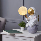 Premium Cartoon Astronaut Table Lamp – 1-Light Resin Design for Kids' Bedrooms