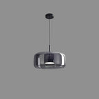 Scandinavian Copper Glass LED Pendant Light for Living Room