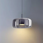Scandinavian Copper Glass LED Pendant Light for Living Room