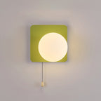 Contemporary Geometric Iron and Glass 1-Light Wall Sconce