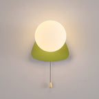 Contemporary Geometric Iron and Glass 1-Light Wall Sconce