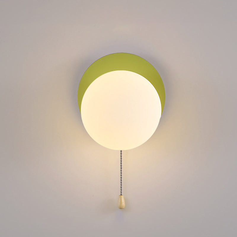 Contemporary Geometric Iron and Glass 1-Light Wall Sconce