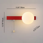 Contemporary Geometric Iron and Glass 1-Light Wall Sconce