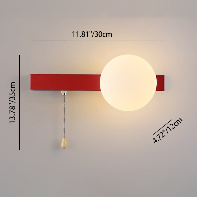 Contemporary Geometric Iron and Glass 1-Light Wall Sconce