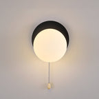 Contemporary Geometric Iron and Glass 1-Light Wall Sconce