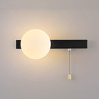 Contemporary Geometric Iron and Glass 1-Light Wall Sconce