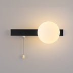 Contemporary Geometric Iron and Glass 1-Light Wall Sconce