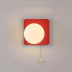 Contemporary Geometric Iron and Glass 1-Light Wall Sconce