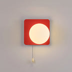 Contemporary Geometric Iron and Glass 1-Light Wall Sconce