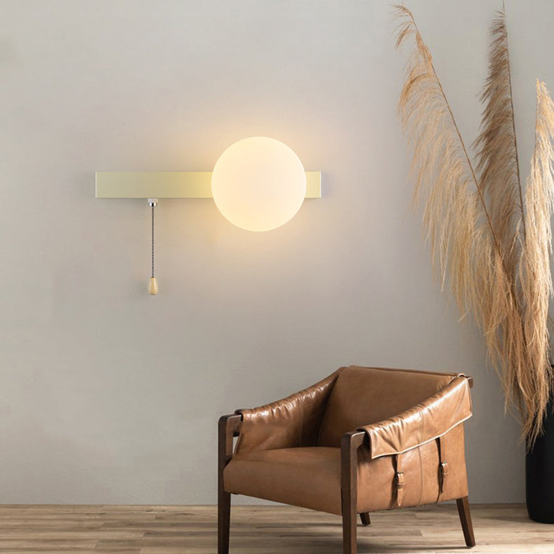 Contemporary Geometric Iron and Glass 1-Light Wall Sconce