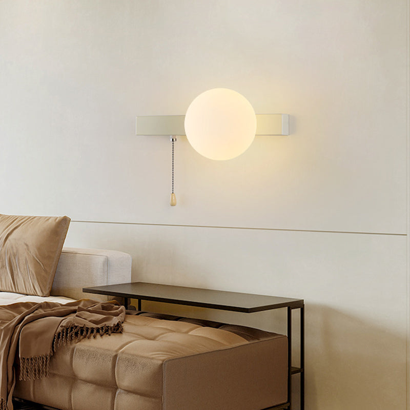 Contemporary Geometric Iron and Glass 1-Light Wall Sconce
