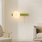Contemporary Geometric Iron and Glass 1-Light Wall Sconce