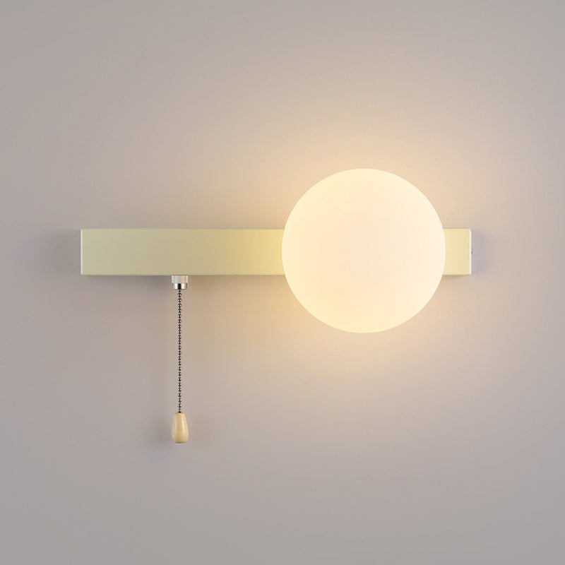 Contemporary Geometric Iron and Glass 1-Light Wall Sconce