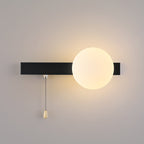 Contemporary Geometric Iron and Glass 1-Light Wall Sconce