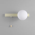Contemporary Geometric Iron and Glass 1-Light Wall Sconce