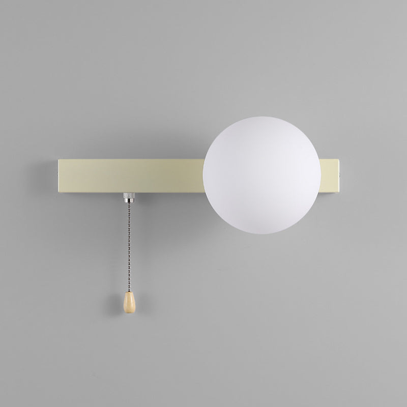 Contemporary Geometric Iron and Glass 1-Light Wall Sconce