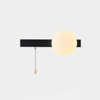 Contemporary Geometric Iron and Glass 1-Light Wall Sconce