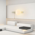 Contemporary Geometric Iron and Glass 1-Light Wall Sconce