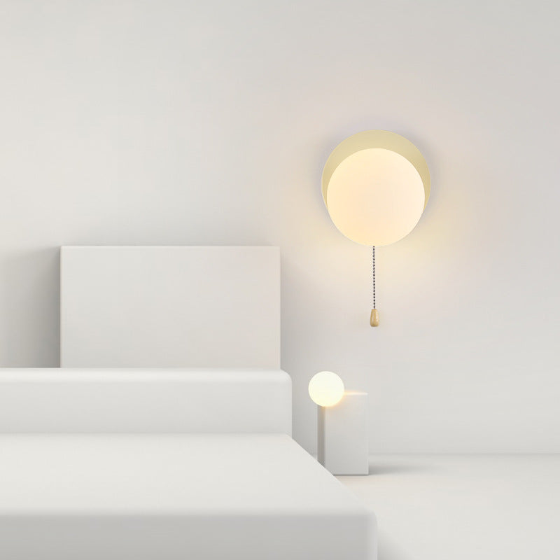 Contemporary Geometric Iron and Glass 1-Light Wall Sconce