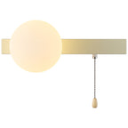 Contemporary Geometric Iron and Glass 1-Light Wall Sconce