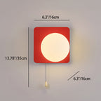 Contemporary Geometric Iron and Glass 1-Light Wall Sconce