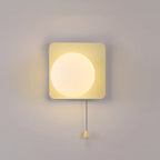 Contemporary Geometric Iron and Glass 1-Light Wall Sconce