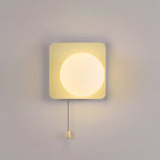 Contemporary Geometric Iron and Glass 1-Light Wall Sconce