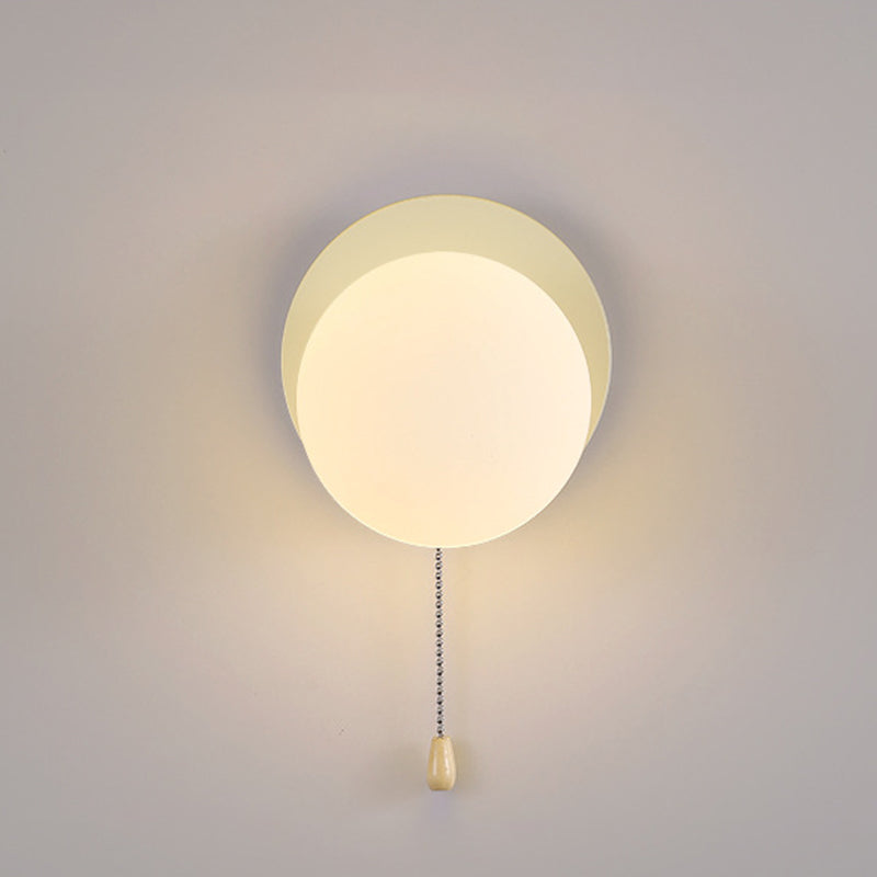 Contemporary Geometric Iron and Glass 1-Light Wall Sconce