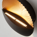 Premium Waterproof Round Metal & Glass LED Wall Sconce